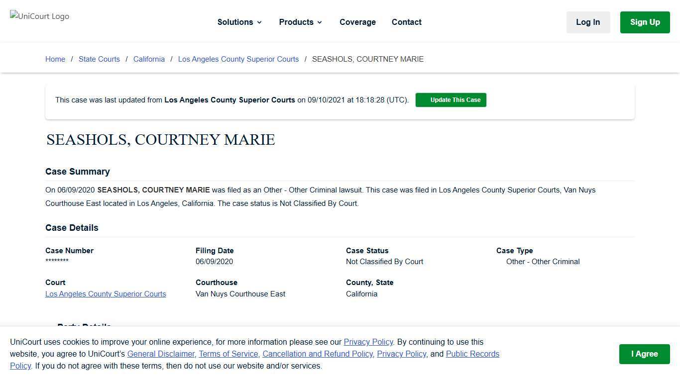 SEASHOLS, COURTNEY MARIE